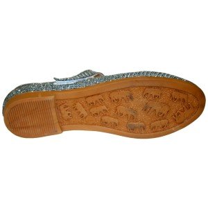 Filet Babet Model Ayakkabı - Siyah Gümüş