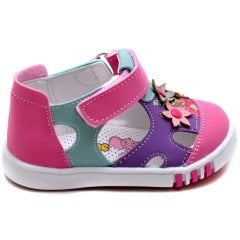SB-112 Yeni Doğan Kız Çocuk Sandalet - Pembe/Mor