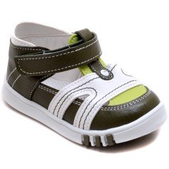 SB-120 Yeni Doğan Erkek Çocuk Sandalet - Yeşil
