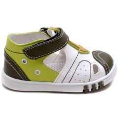SB-124 Yeni Doğan Erkek Çocuk Sandalet - Yeşil