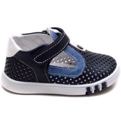 SB-126 Yeni Doğan Erkek Çocuk Sandalet - Lacivert/Mavi