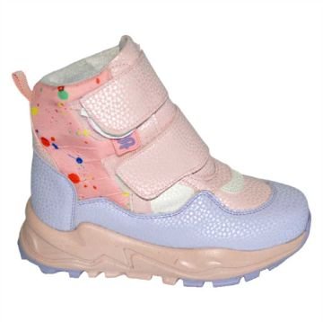 içi kürklü su geçirmez kışlık filet bot - pembe/lila/taba