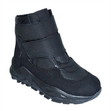 içi kürklü su geçirmez kışlık filet bot - siyah/koyu siyah