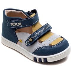 SB-128 Yeni Doğan Erkek Çocuk Sandalet - Mavi