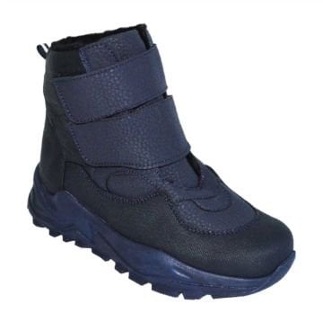içi kürklü su geçirmez kışlık filet bot - lacivert/koyu siyah