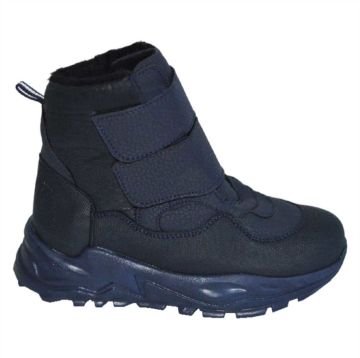 içi kürklü su geçirmez kışlık filet bot - lacivert/koyu siyah