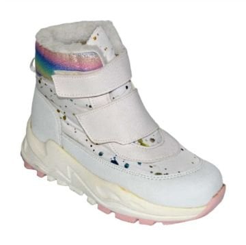 içi kürklü su geçirmez kışlık filet bot - beyaz/krem/multicolor