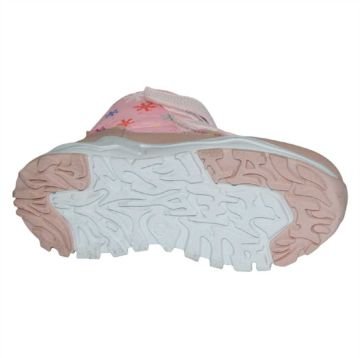 içi kürklü su geçirmez kışlık filet bot - pembe/taba/beyaz