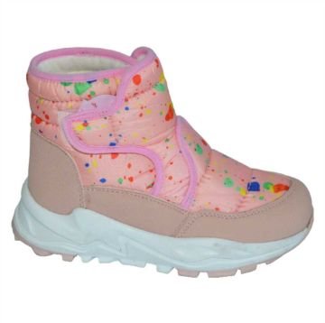içi kürklü su geçirmez kışlık filet bot - pembe/multicolor/taba
