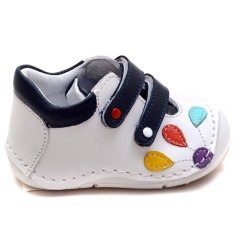 KL-342 Yeni Doğan Yürüyüş Ayakkabısı - Beyaz (Deri)