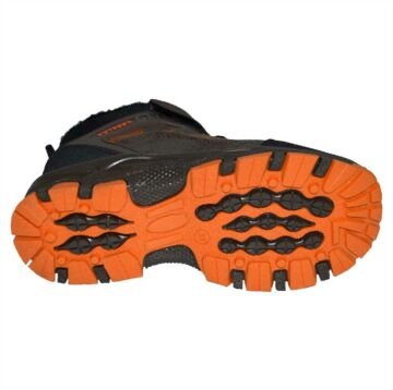 kürklü desenli outdoor kışlık filet bot - kahverengi/siyah/türüncü