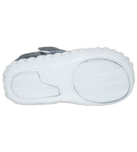 Yeni Doğan Çocuk Sandalet - Gri/Beyaz