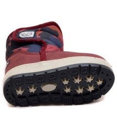 SB-13 Bebe Desenli Uzun Kışlık Bot - Bordo
