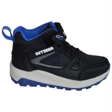 desenli outdoor kışlık filet bot - siyah | lacivert taban