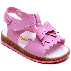 SB-222 Kız Çocuk Bebe Sandalet - Pembe