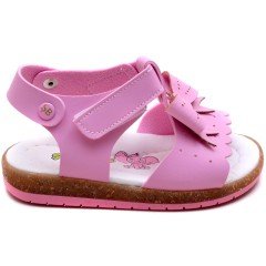 SB-222 Kız Çocuk Bebe Sandalet - Pembe