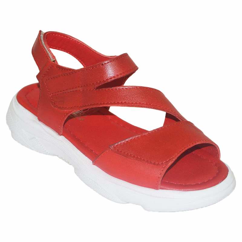 Kız Çocuk Filet Sandalet - Kırmızı