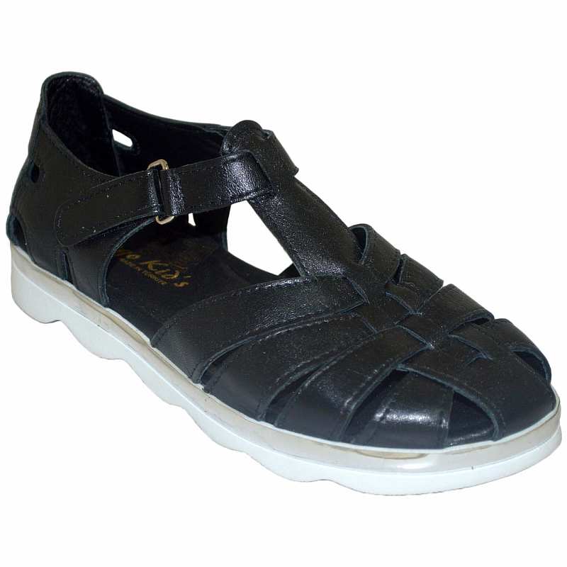 Erkek Çocuk Filet Sandalet - Siyah