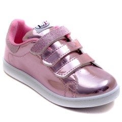 BMN-247 Çocuk Filet Parlak Spor Ayakkabı - Pembe