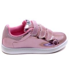 BMN-247 Çocuk Filet Parlak Spor Ayakkabı - Pembe