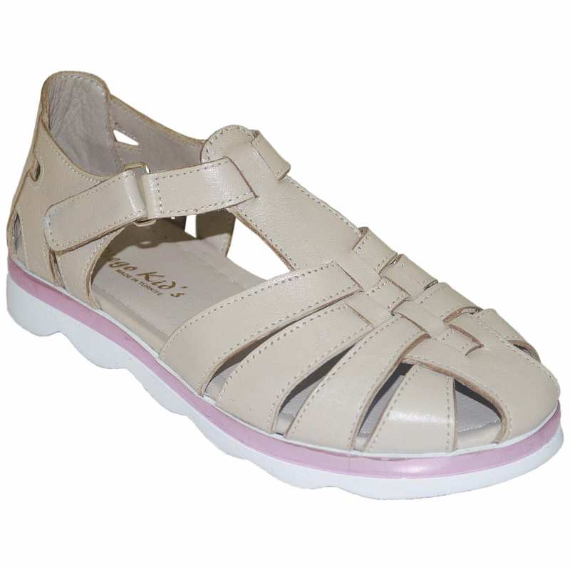 Erkek Çocuk Filet Sandalet - Pastel Gri