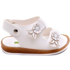 SB-226 Kız Çocuk Bebe Sandalet - Beyaz