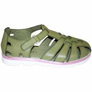 Erkek Çocuk Filet Sandalet - Çim Yeşil