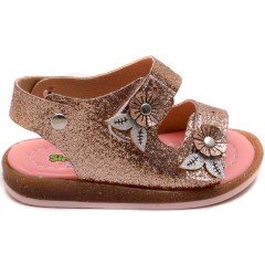 SB-226 Kız Çocuk Bebe Sandalet - Altın