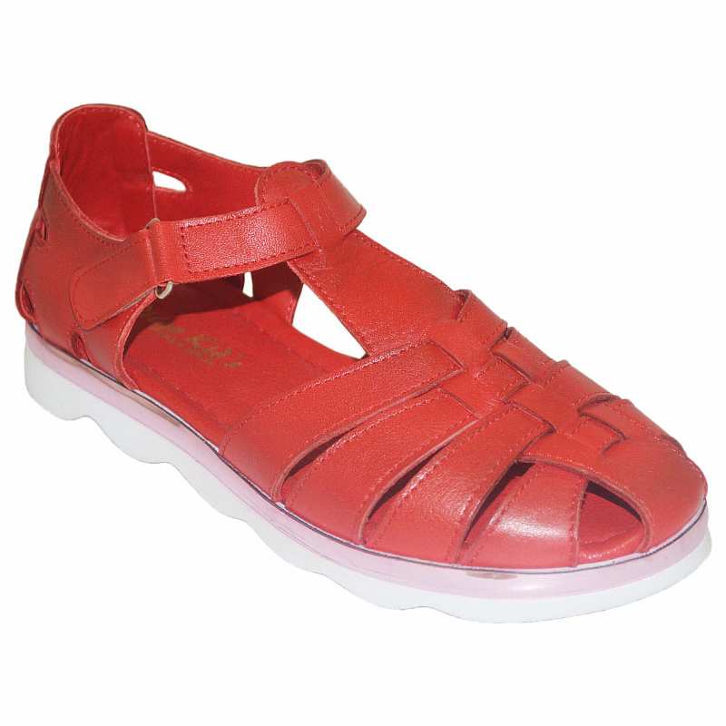 Erkek Çocuk Filet Sandalet - Koyu Kırmızı