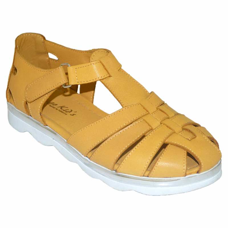 Erkek Çocuk Filet Sandalet - Hardal