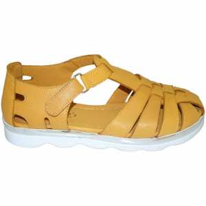 Erkek Çocuk Filet Sandalet - Hardal