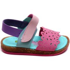 SB-228 Kız Çocuk Bebe Sandalet - Mor