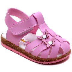 SB-230 Kız Çocuk Bebe Sandalet - Pembe