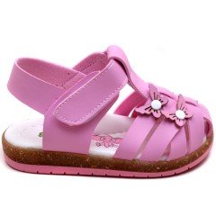 SB-230 Kız Çocuk Bebe Sandalet - Pembe