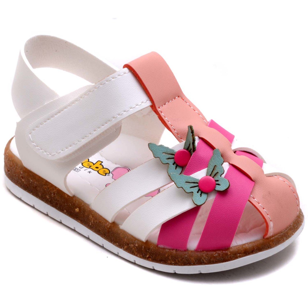 SB-230 Kız Çocuk Bebe Sandalet - Beyaz