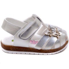 SB-230 Kız Çocuk Bebe Sandalet - Gri