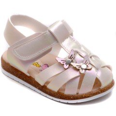 SB-230 Kız Çocuk Bebe Sandalet - Altın