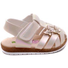 SB-230 Kız Çocuk Bebe Sandalet - Altın