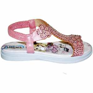 Kız Patik Taşlı Sandalet - Pembe