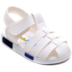 SB-260 Erkek Çocuk Bebe Sandalet - Beyaz