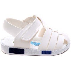 SB-260 Erkek Çocuk Bebe Sandalet - Beyaz
