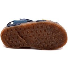 SB-260 Erkek Çocuk Bebe Sandalet - Mavi/Sarı