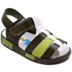 SB-260 Erkek Çocuk Bebe Sandalet - Yeşil
