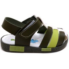 SB-260 Erkek Çocuk Bebe Sandalet - Yeşil