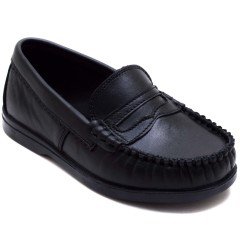 ALB 205 Patik Okul Ayakkabısı - Füme (Deri)