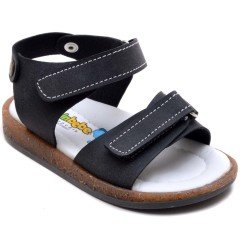 SB-266 Erkek Çocuk Bebe Sandalet - Füme