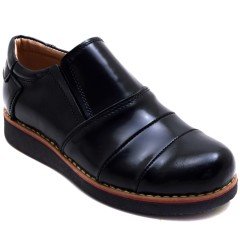 Y&Y 318 Filet Okul Ayakkabısı - Siyah (Deri)