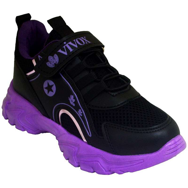 VİVOX Filet Spor ayakkabı - Siyah/Mor