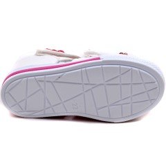 SB-320 Kız Çocuk Bebe Sandalet - Beyaz/Pembe