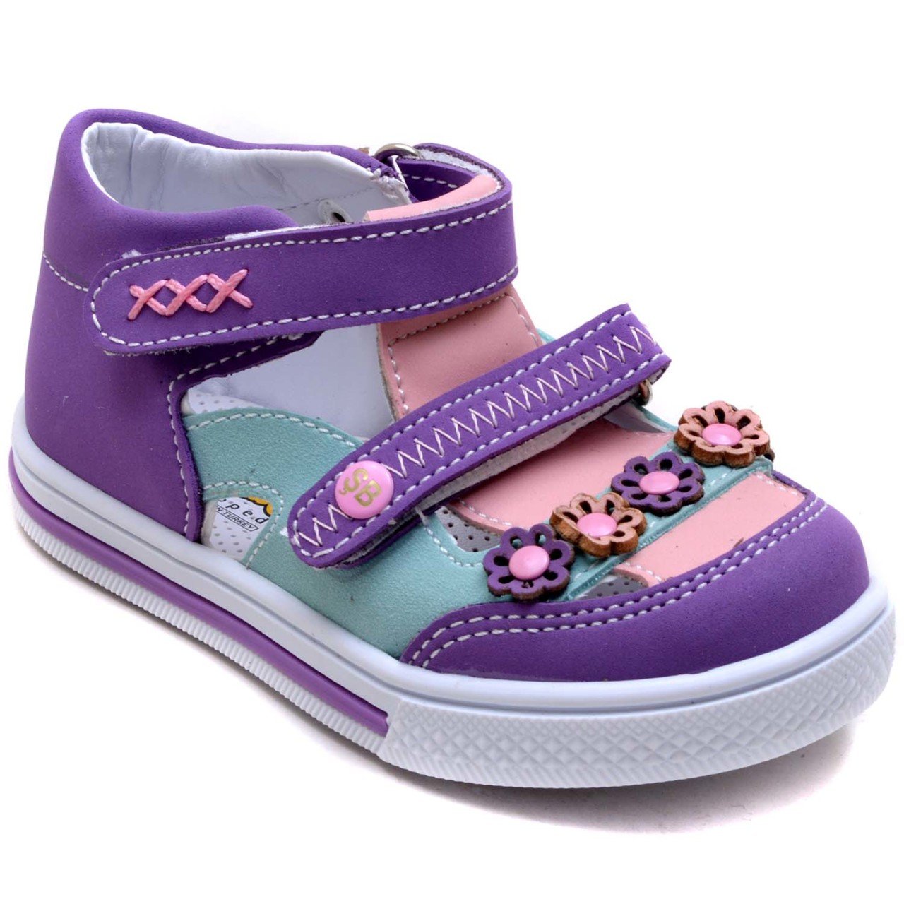 SB-320 Kız Çocuk Bebe Sandalet - Mor